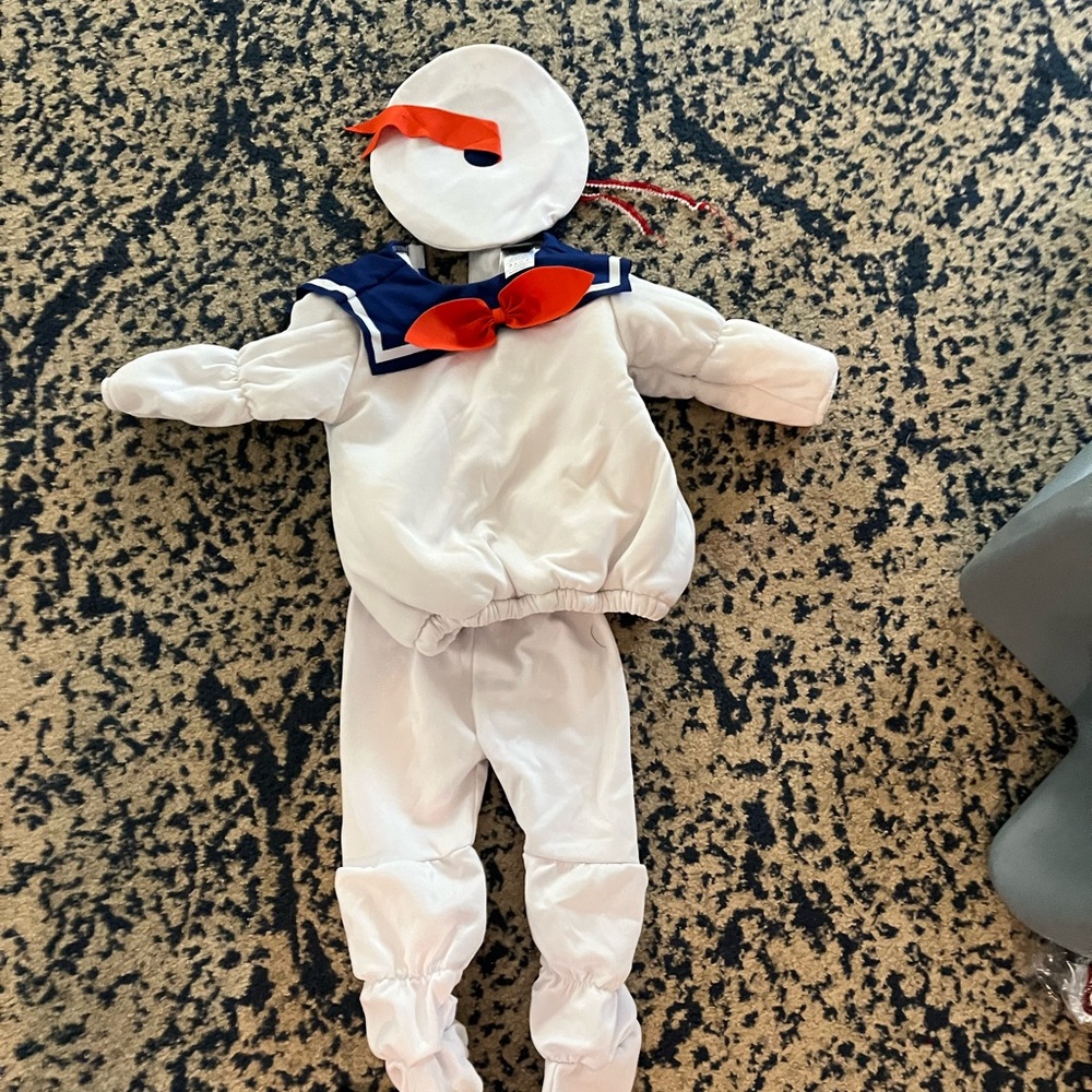 Baby 18M Stay Puffd Man Costume - White and Blue